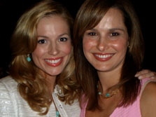 ABC Channel 7's Pamela Brown and Alison Starling