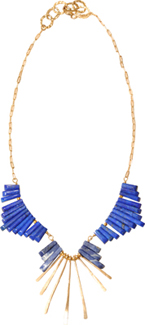 Blue Lapis Gold Butterfly Necklace